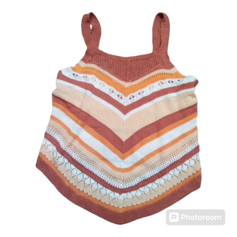Boho crochet knit crop top - 15/17